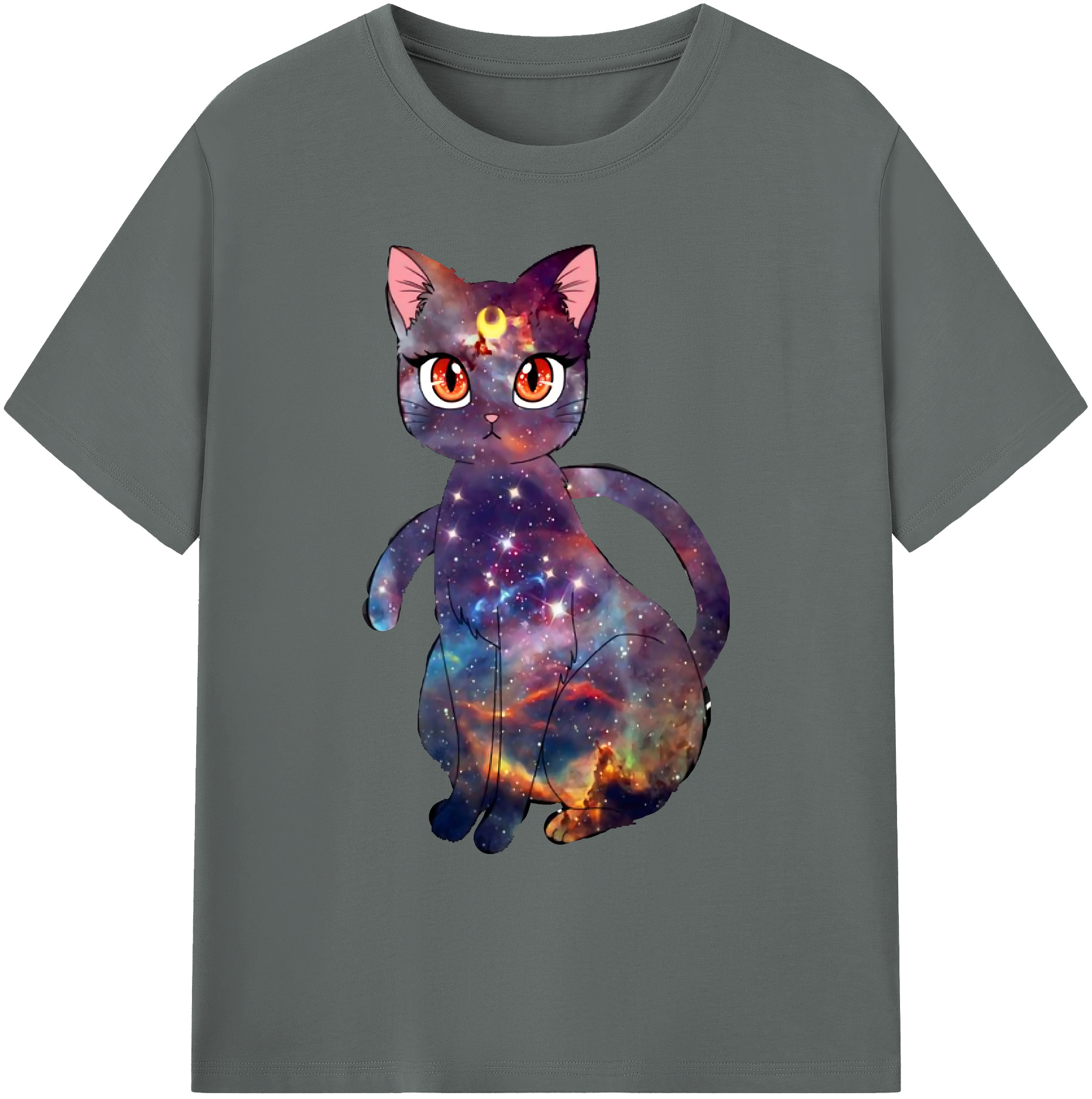 （画像用） 美少女戦士セーラームーン Sailor Moon 綿100％ メンズ半袖Tシャツ｜肌触りやわらか＆通気性